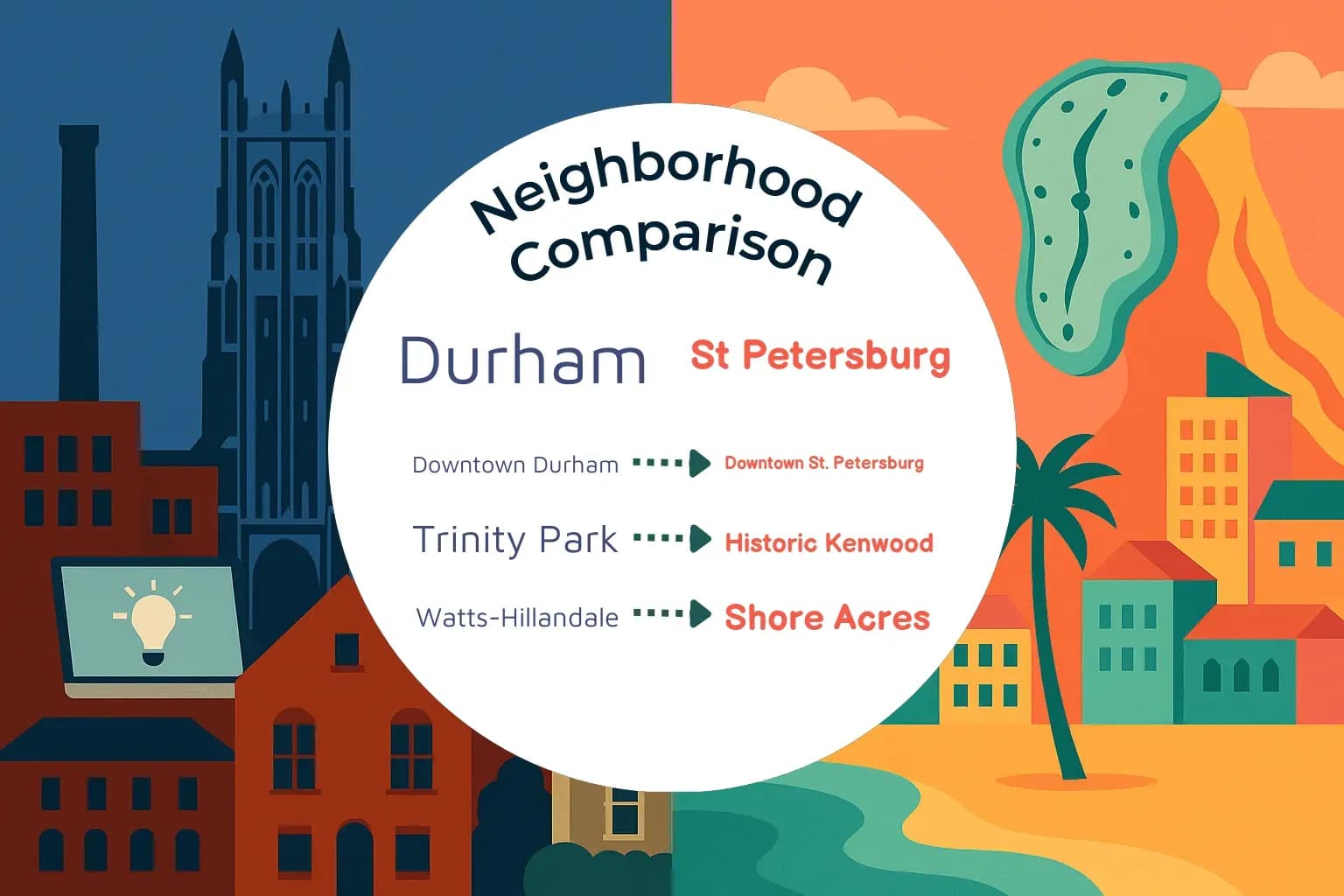Durham vs St. Petersburg Neighborhood Comparison