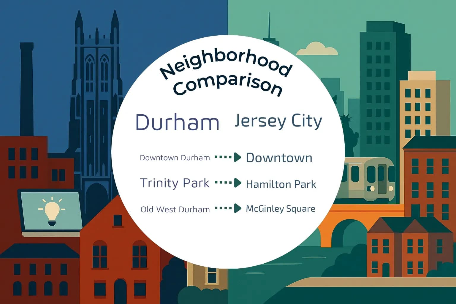 Durham vs Jersey City Neighborhood Comparison