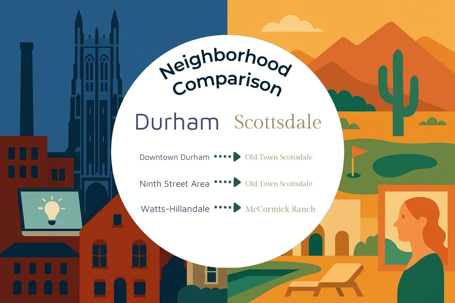 Durham vs Scottsdale Neighborhood Comparison