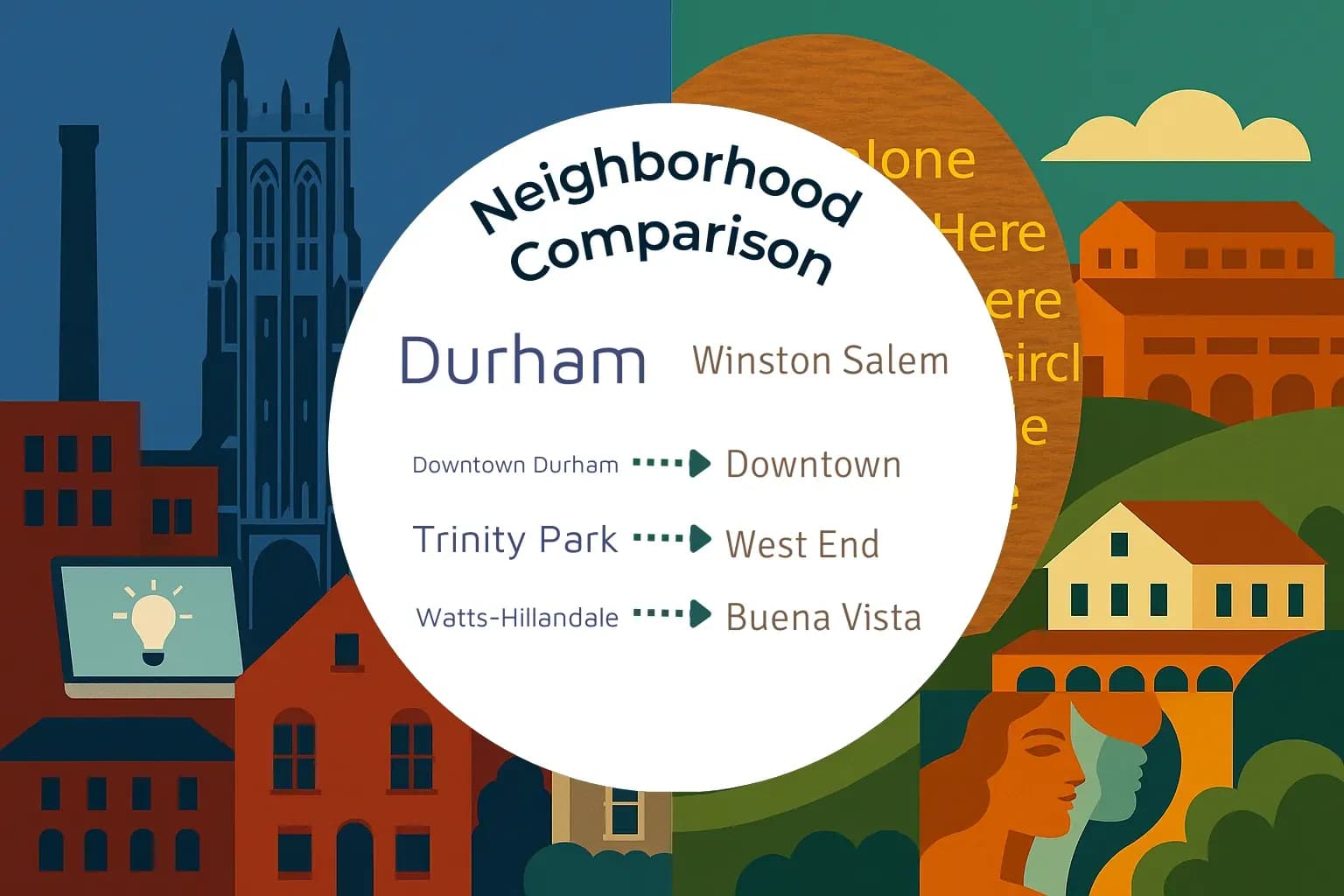 Durham vs Winston Salem Neighborhood Comparison