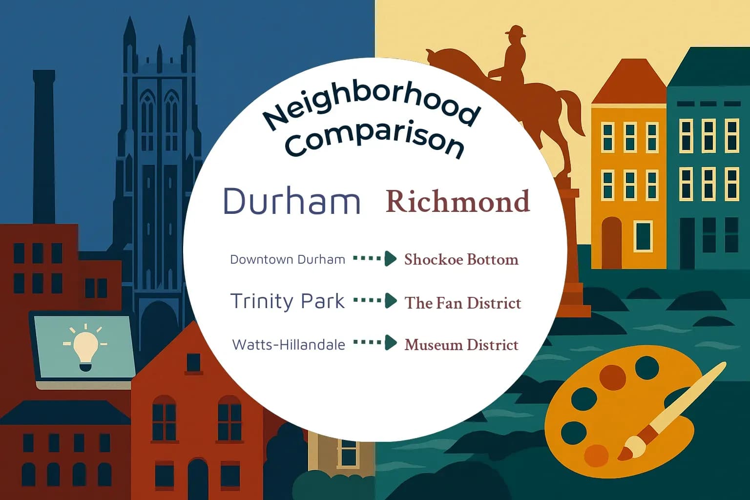 Durham vs Richmond Neighborhood Comparison