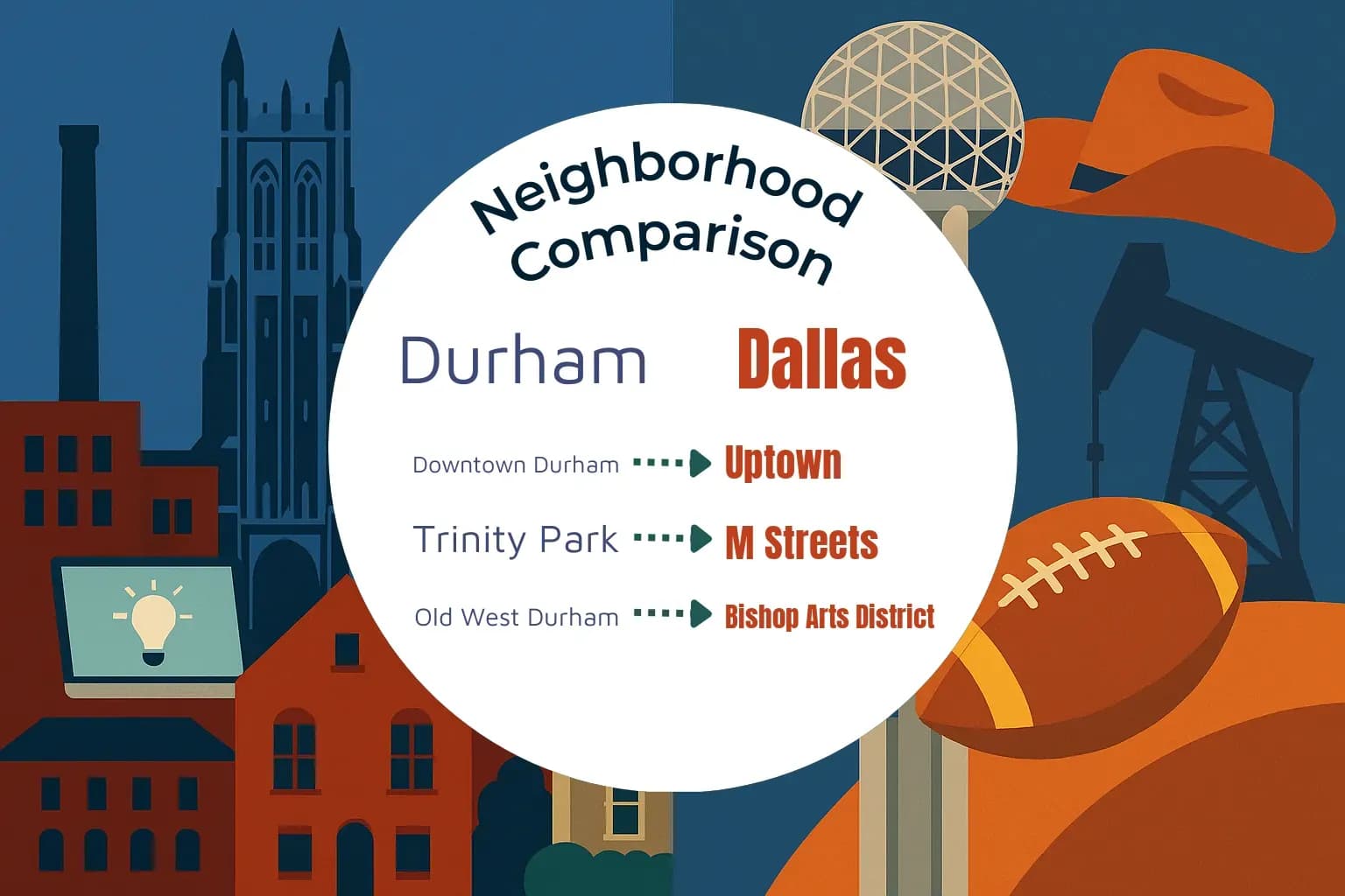 Durham vs Dallas Neighborhood Comparison
