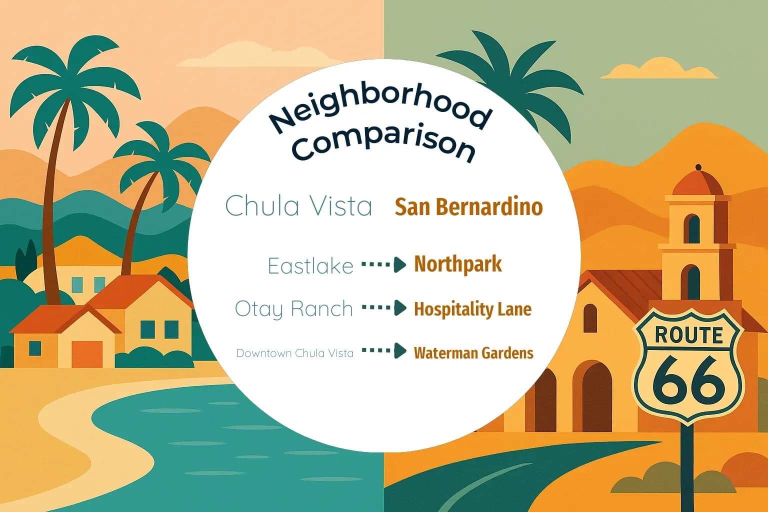 Chula Vista vs San Bernardino Neighborhood Comparison