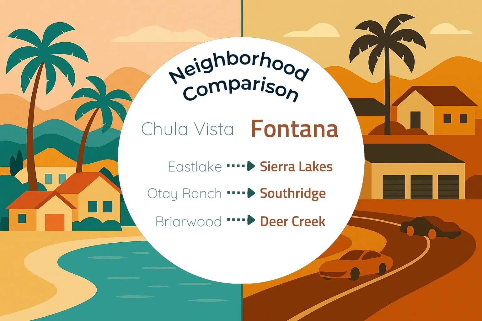 Chula Vista vs Fontana Neighborhood Comparison
