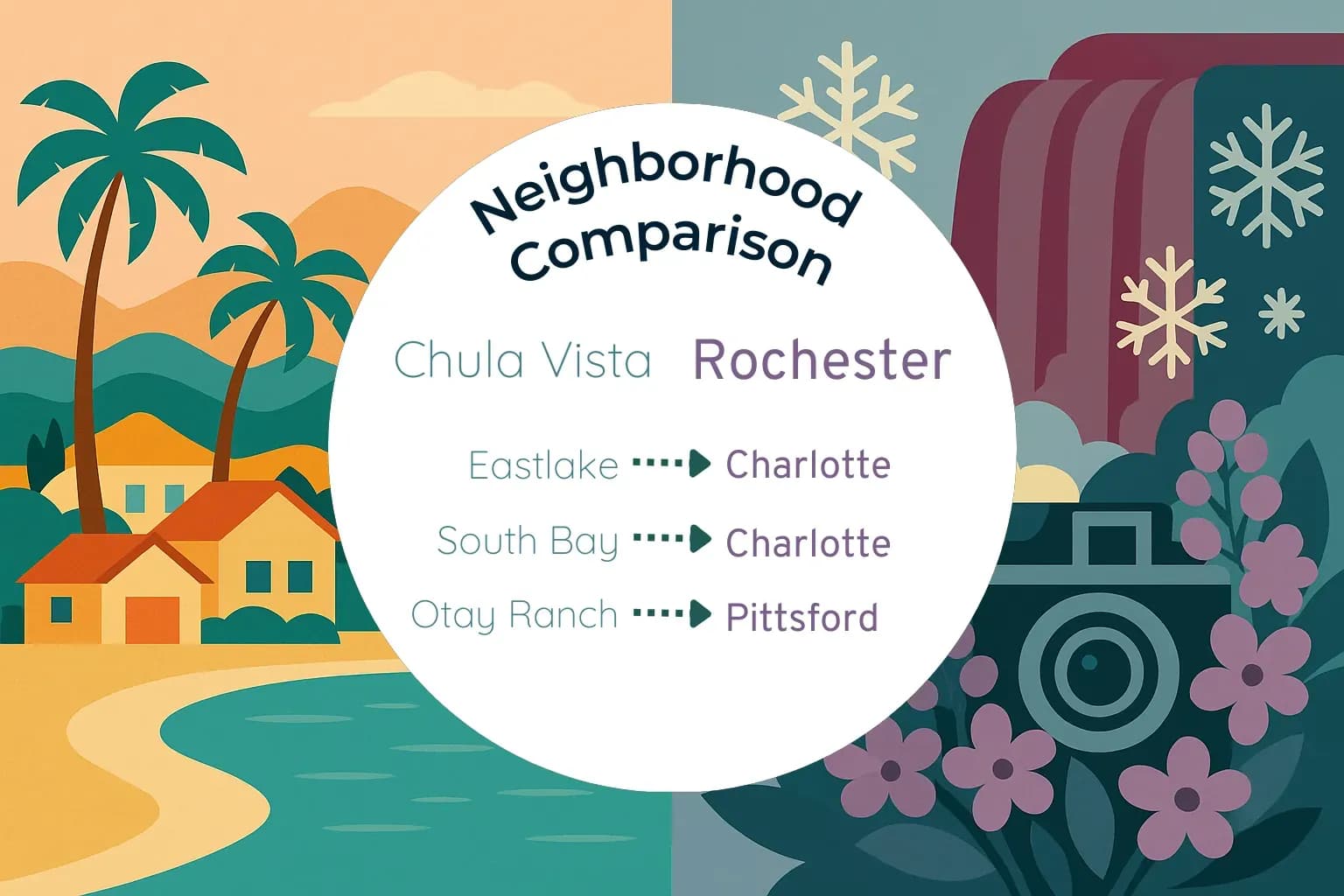 Chula Vista vs Rochester Neighborhood Comparison