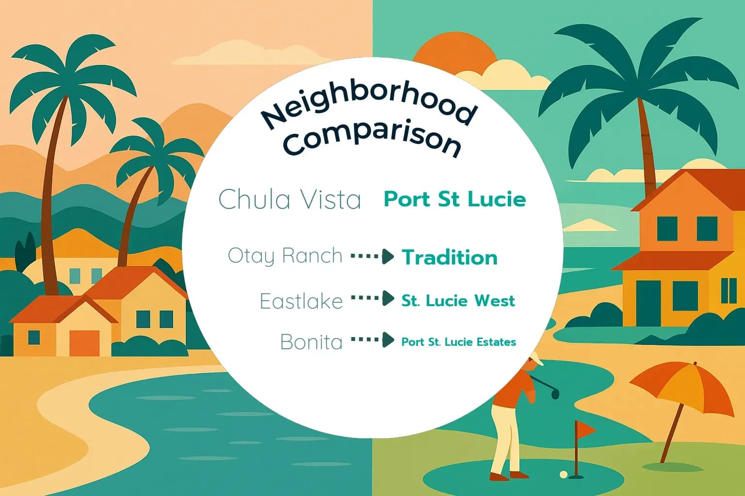 Chula Vista vs Port St. Lucie Neighborhood Comparison