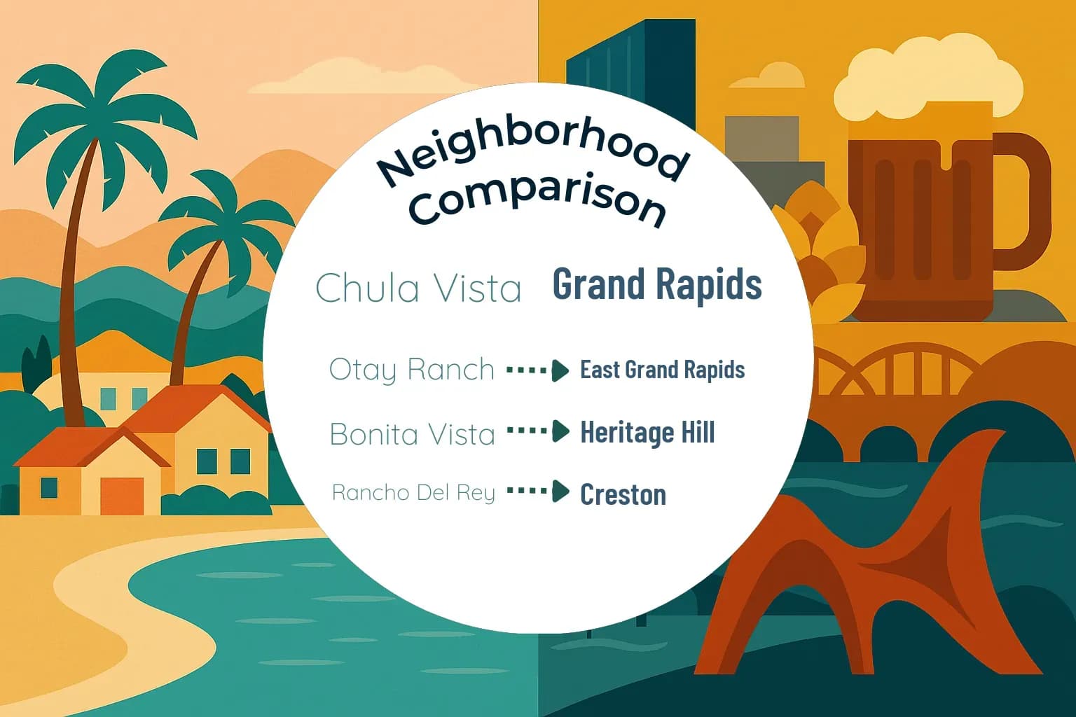 Chula Vista vs Grand Rapids Neighborhood Comparison