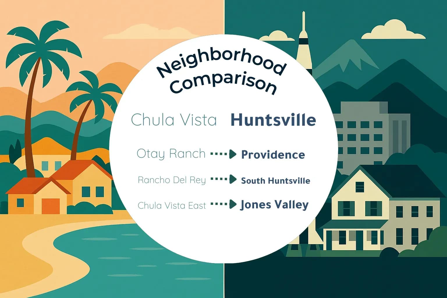 Chula Vista vs Huntsville Neighborhood Comparison