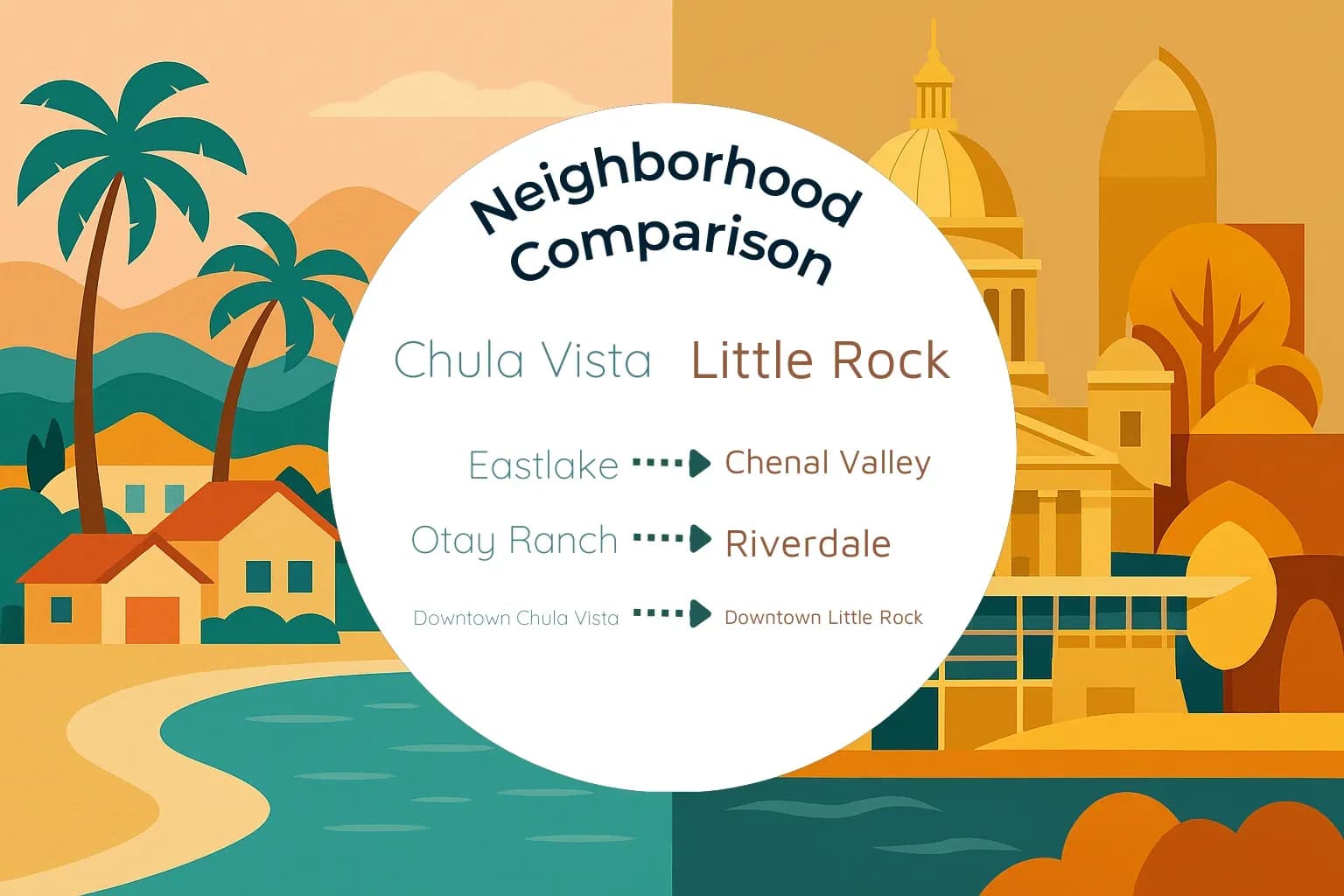 Chula Vista vs Little Rock Neighborhood Comparison