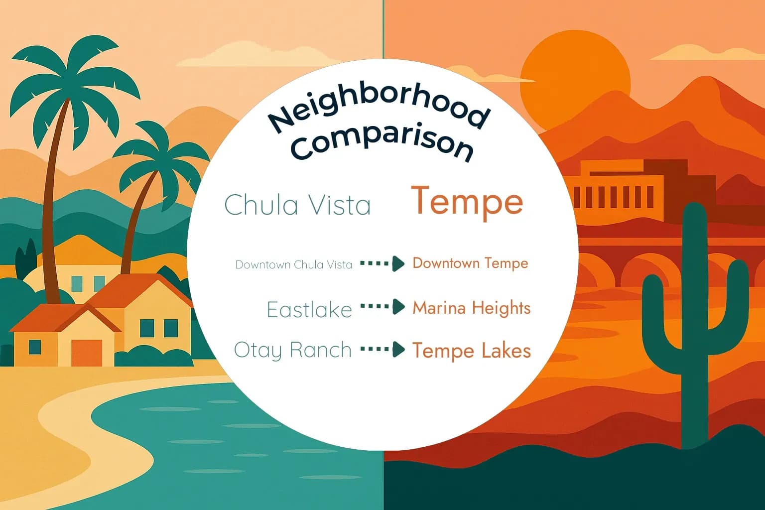 Chula Vista vs Tempe Neighborhood Comparison