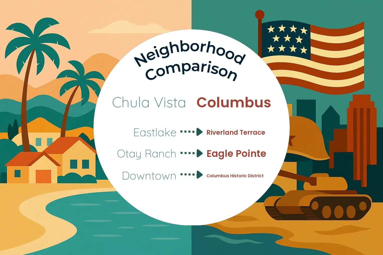 Chula Vista vs Columbus Neighborhood Comparison