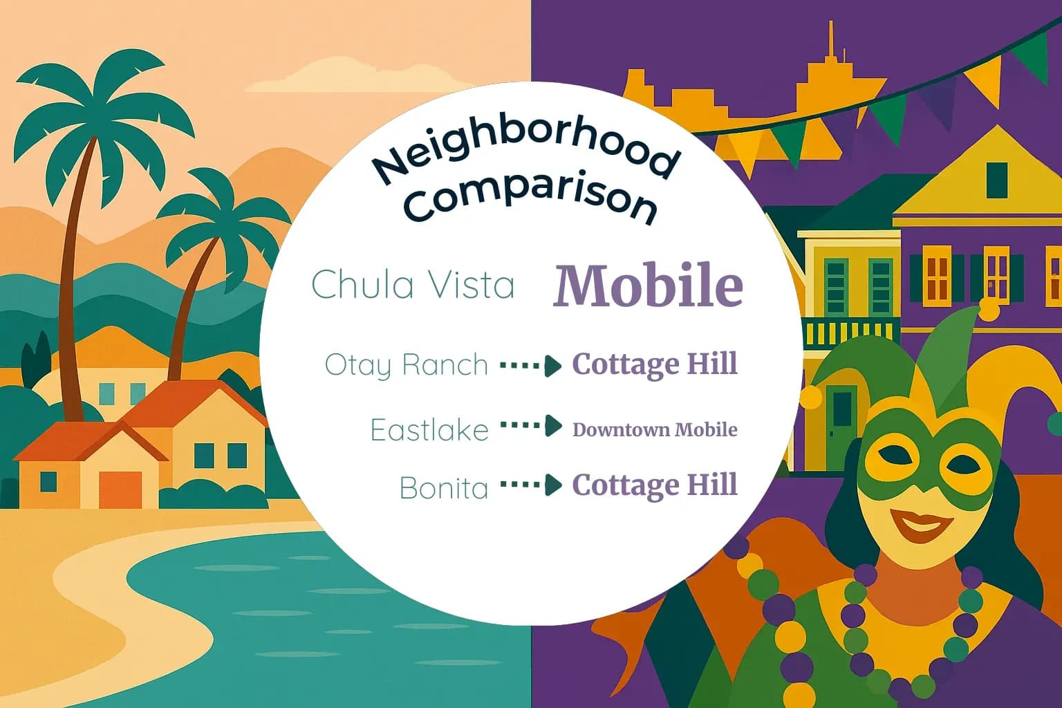 Chula Vista vs Mobile Neighborhood Comparison