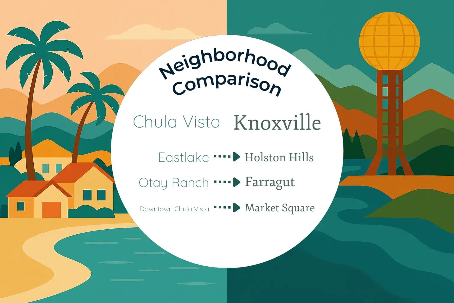 Chula Vista vs Knoxville Neighborhood Comparison