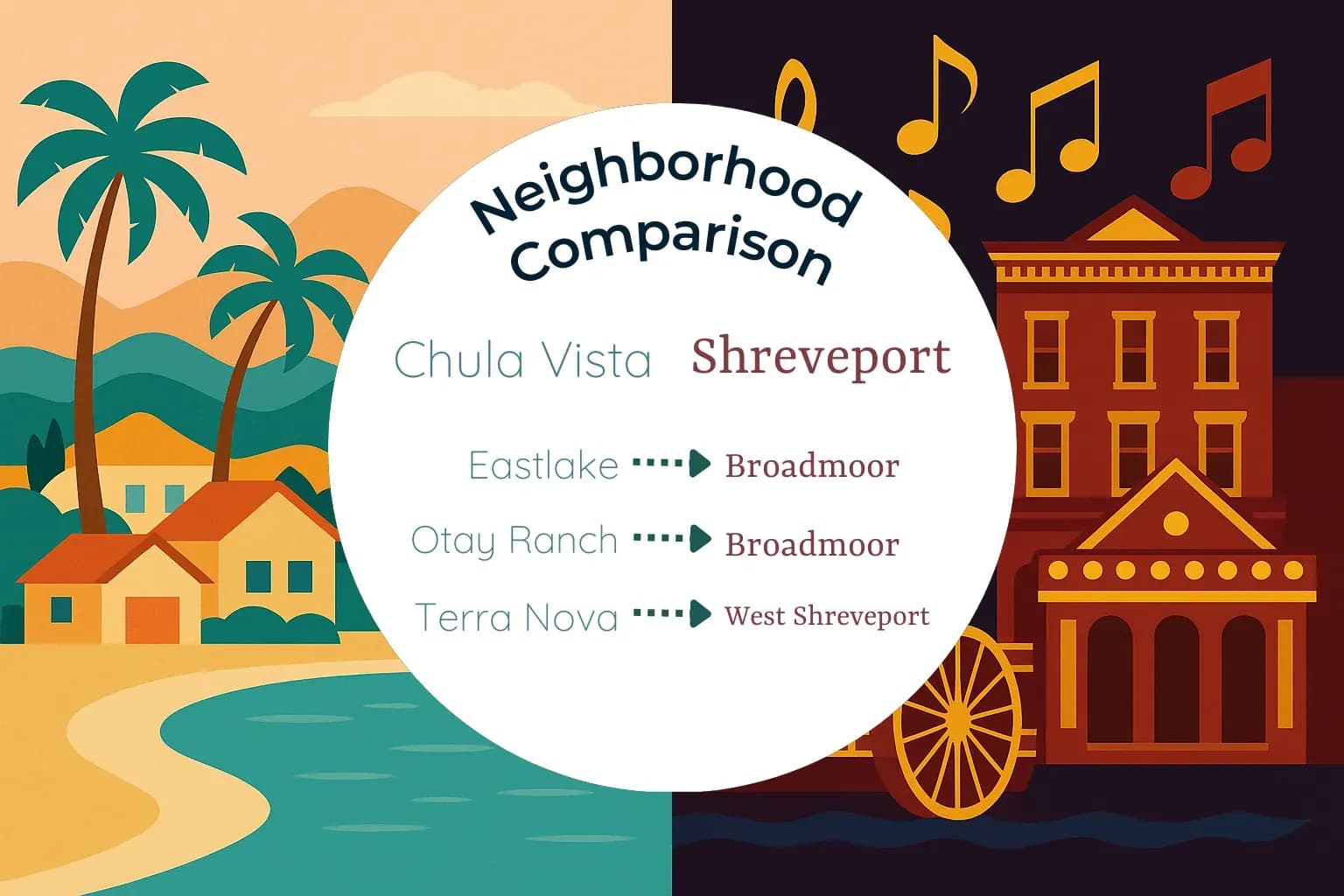 Chula Vista vs Shreveport Neighborhood Comparison
