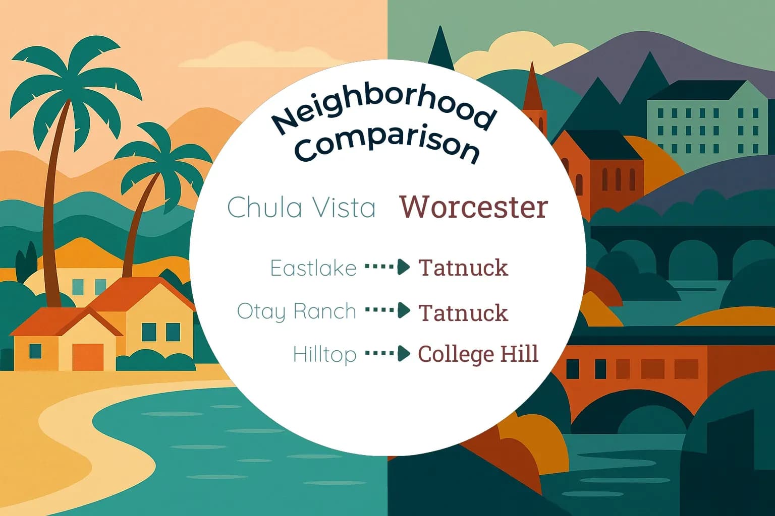 Chula Vista vs Worcester Neighborhood Comparison