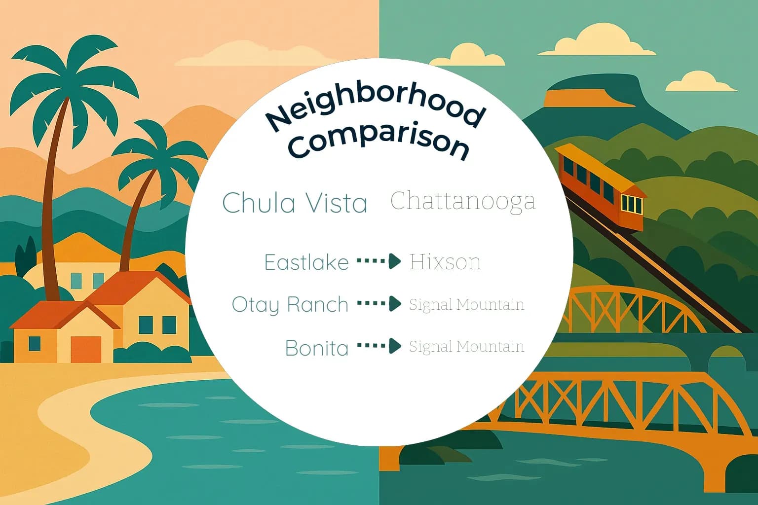 Chula Vista vs Chattanooga Neighborhood Comparison