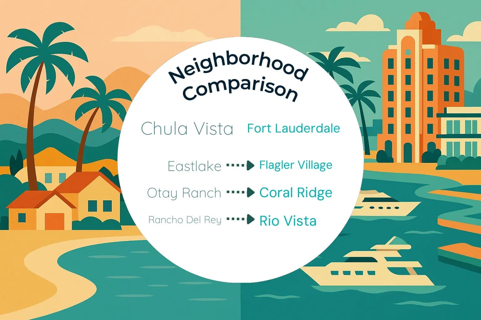 Chula Vista vs Fort Lauderdale Neighborhood Comparison