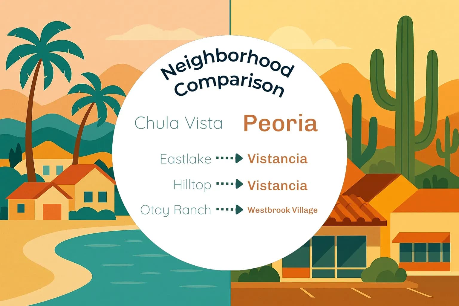 Chula Vista vs Peoria Neighborhood Comparison