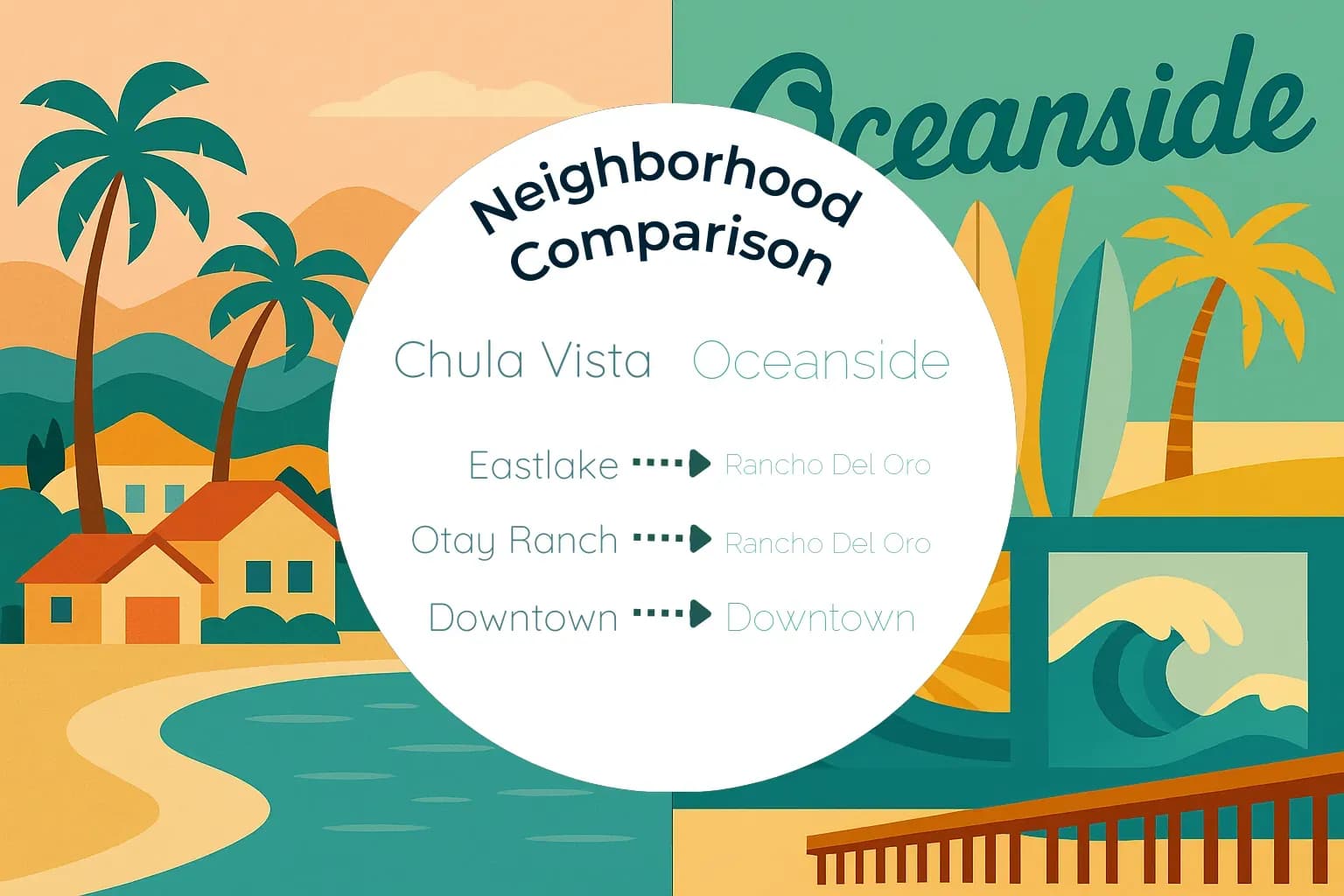 Chula Vista vs Oceanside Neighborhood Comparison