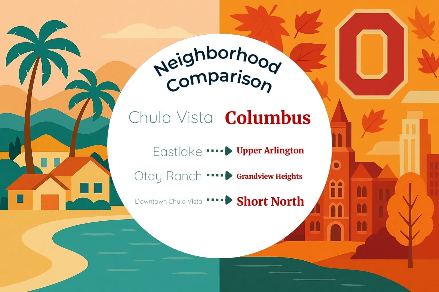 Chula Vista vs Columbus Neighborhood Comparison
