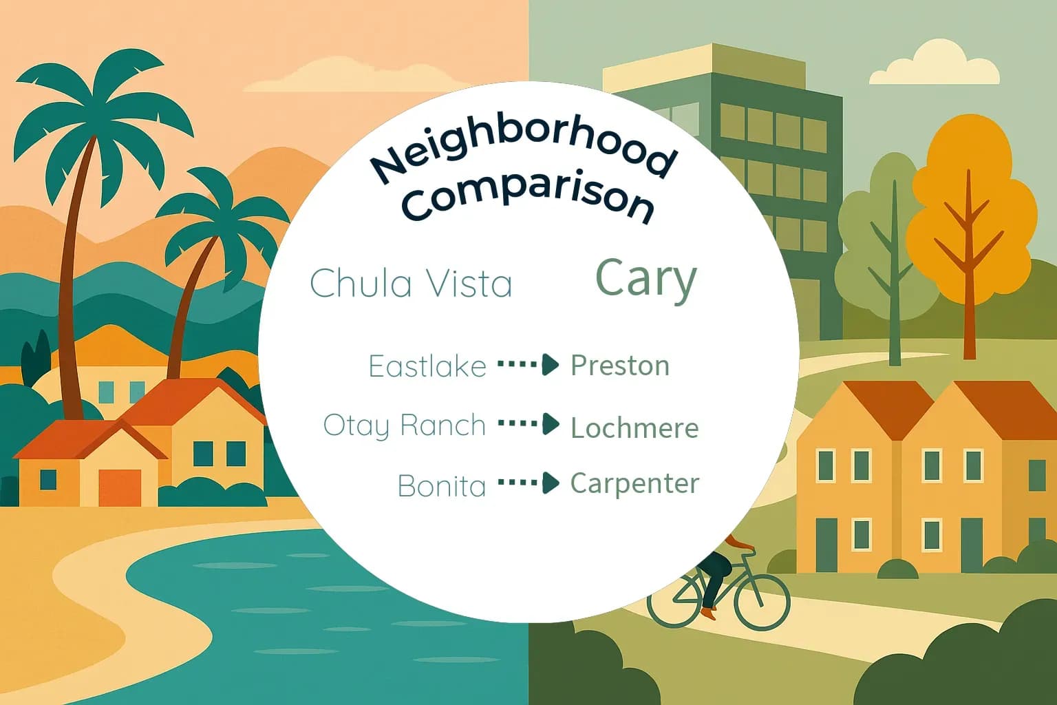 Chula Vista vs Cary Neighborhood Comparison