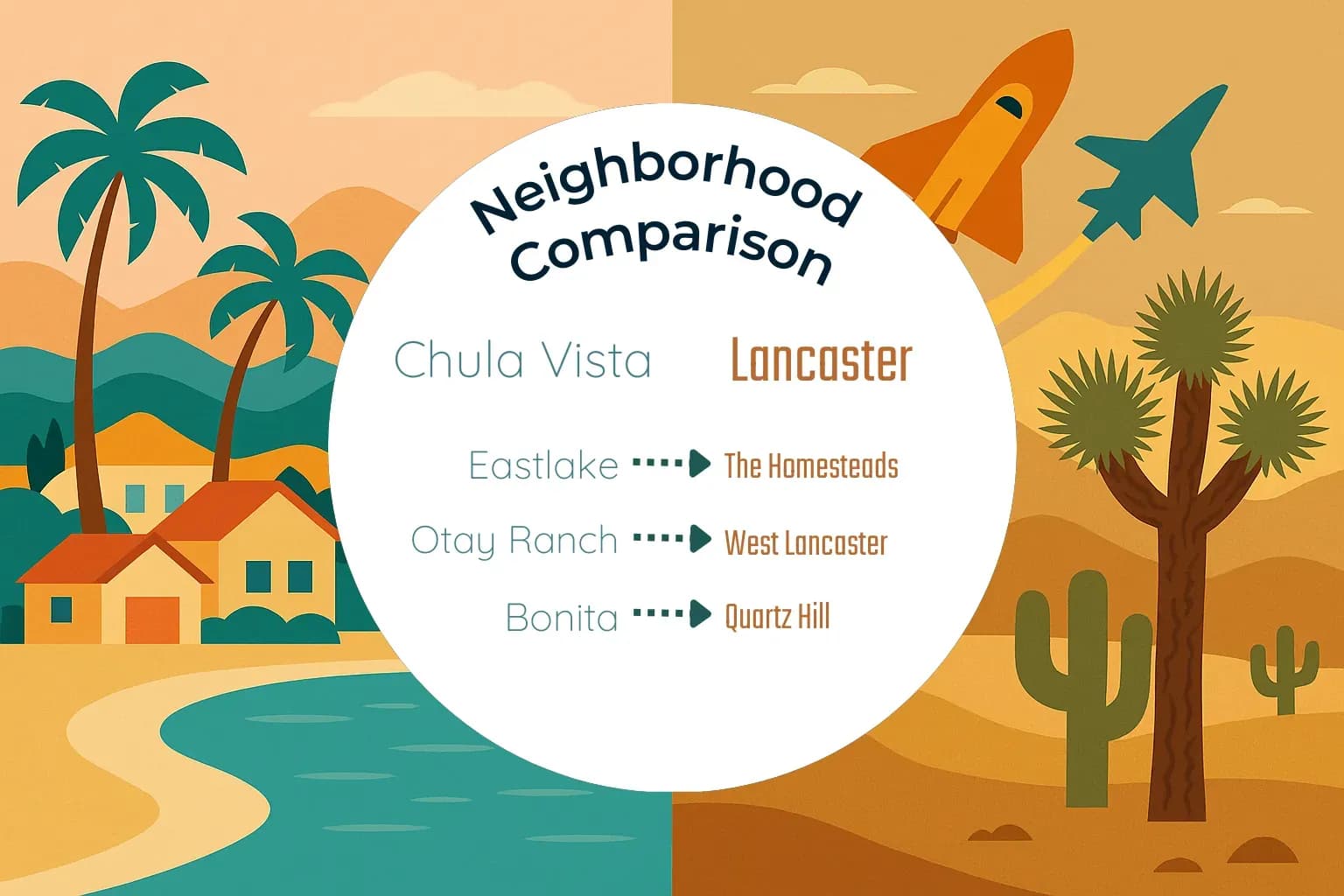 Chula Vista vs Lancaster Neighborhood Comparison