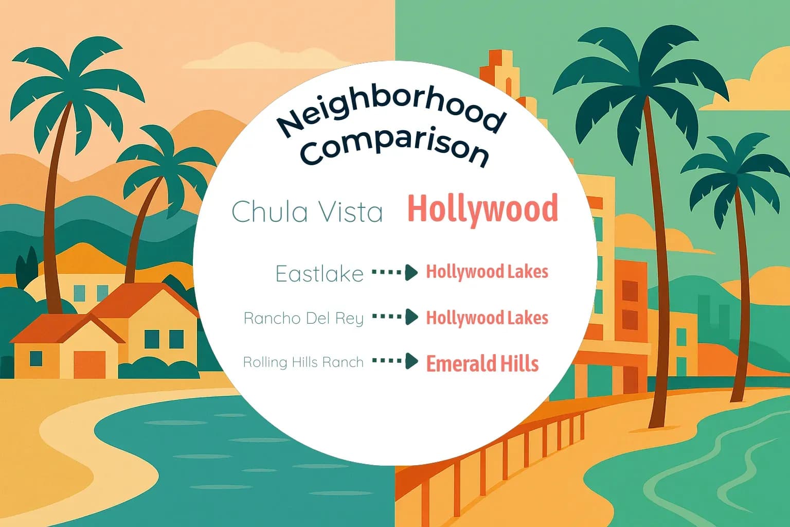 Chula Vista vs Hollywood Neighborhood Comparison