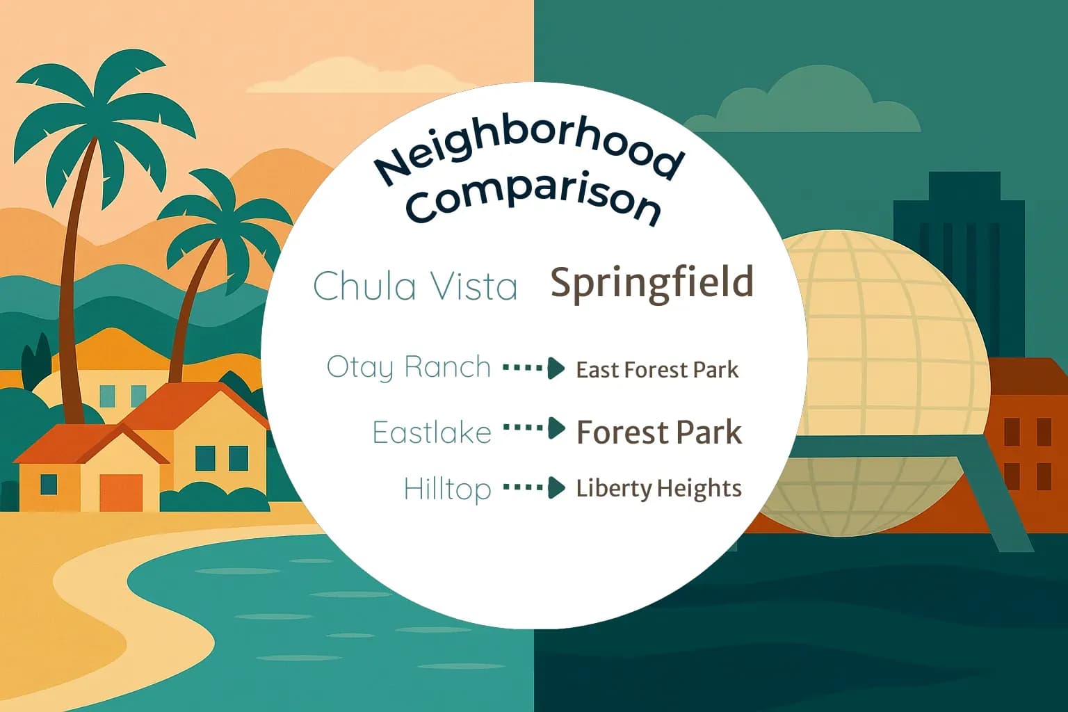Chula Vista vs Springfield Neighborhood Comparison