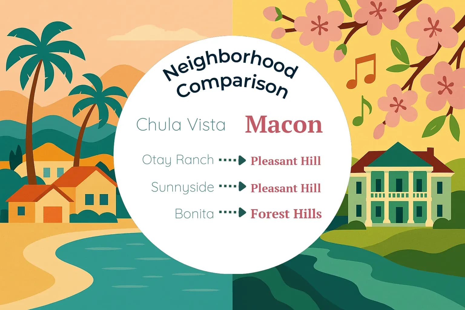 Chula Vista vs Macon Neighborhood Comparison