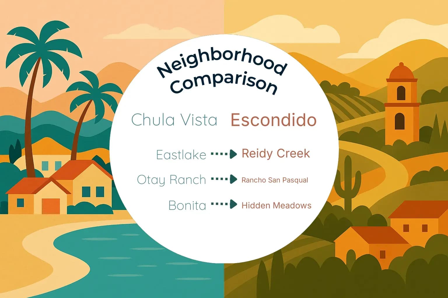 Chula Vista vs Escondido Neighborhood Comparison