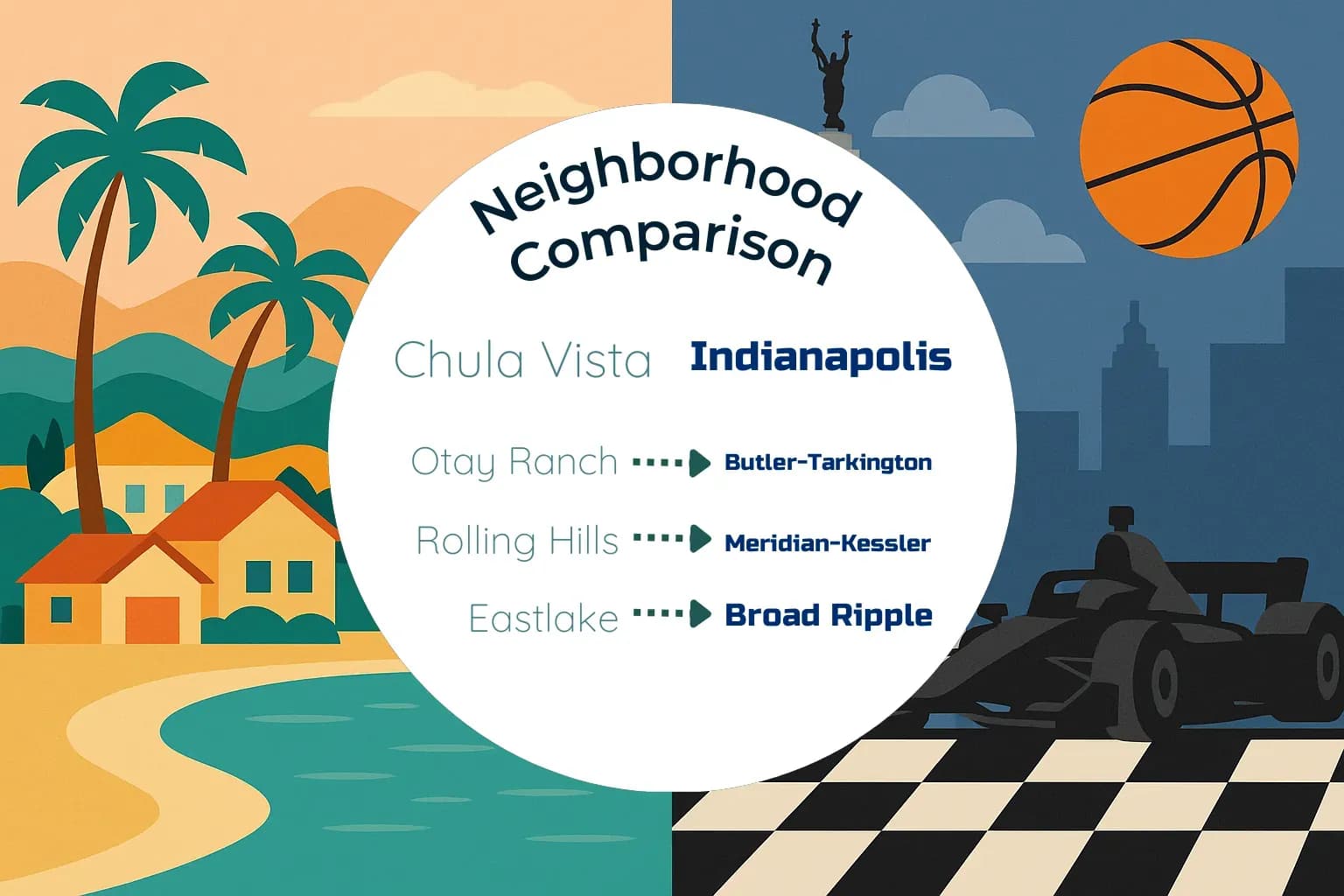 Chula Vista vs Indianapolis Neighborhood Comparison