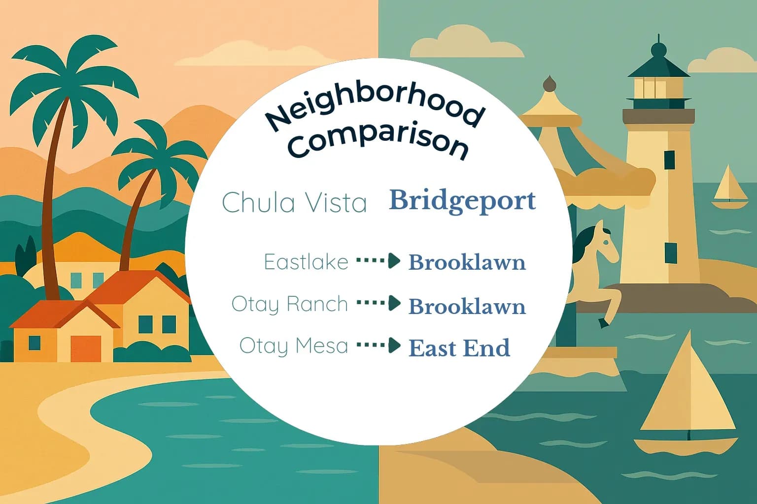 Chula Vista vs Bridgeport Neighborhood Comparison