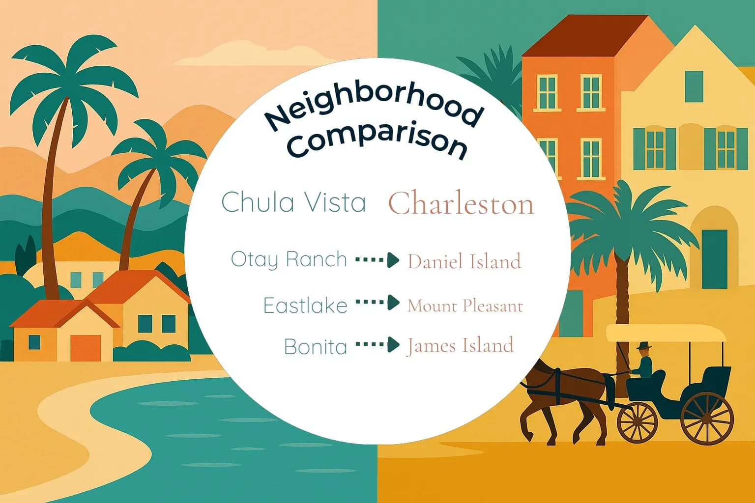 Chula Vista vs Charleston Neighborhood Comparison