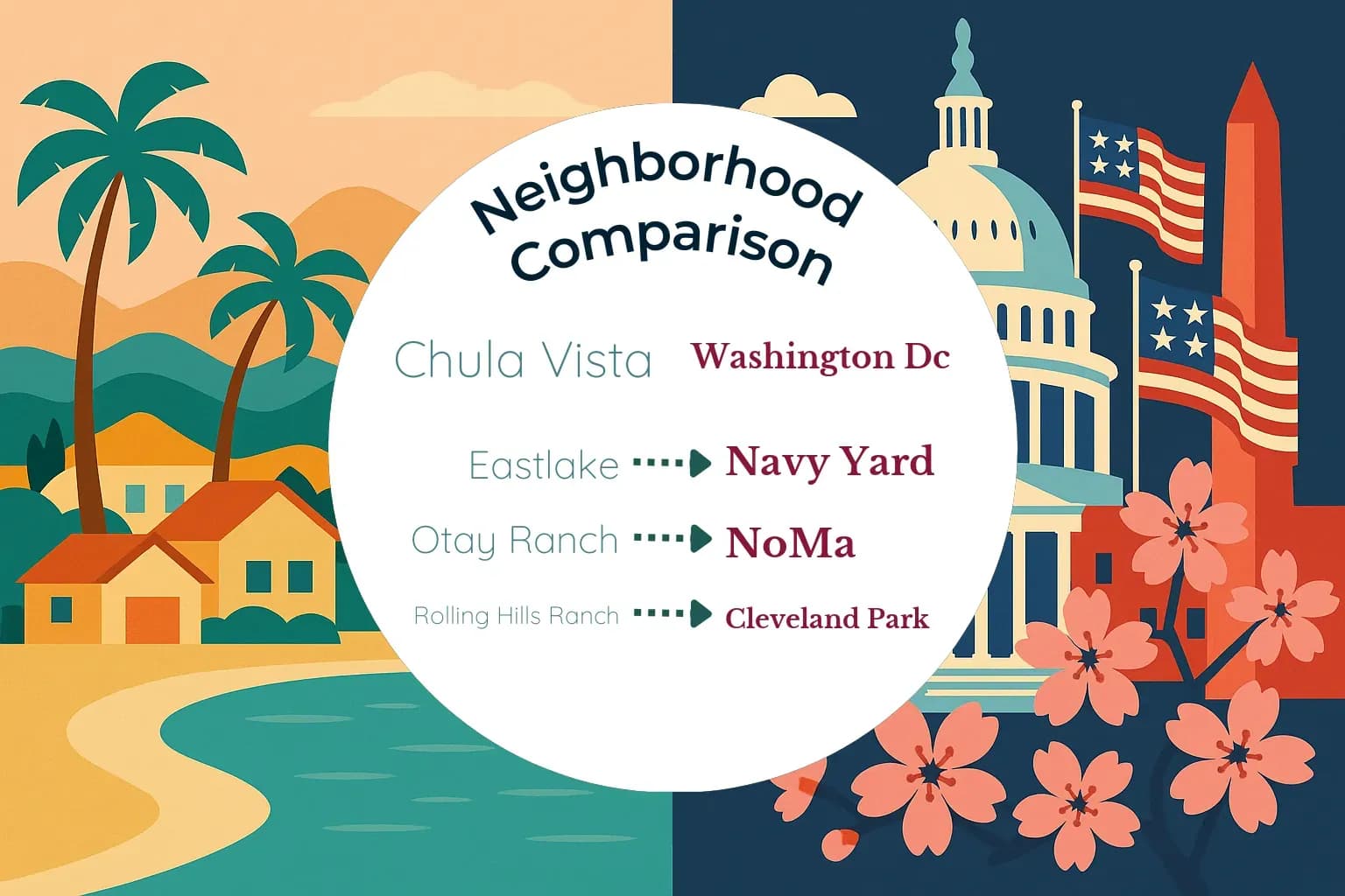 Chula Vista vs Washington DC Neighborhood Comparison