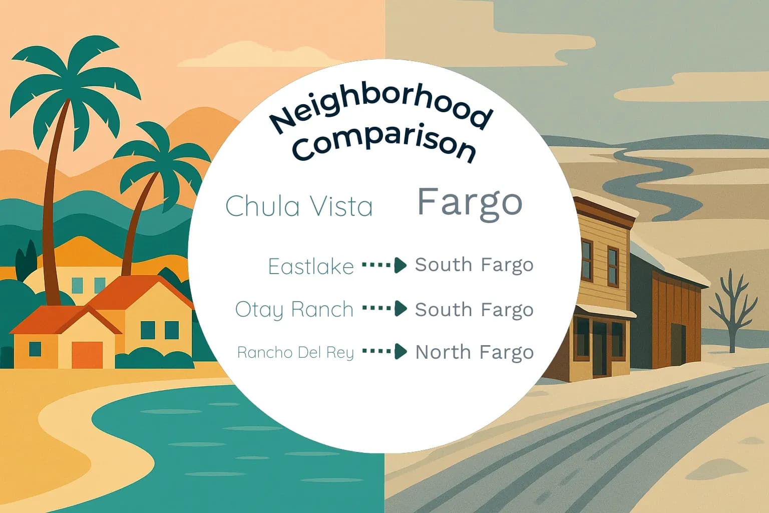 Chula Vista vs Fargo Neighborhood Comparison