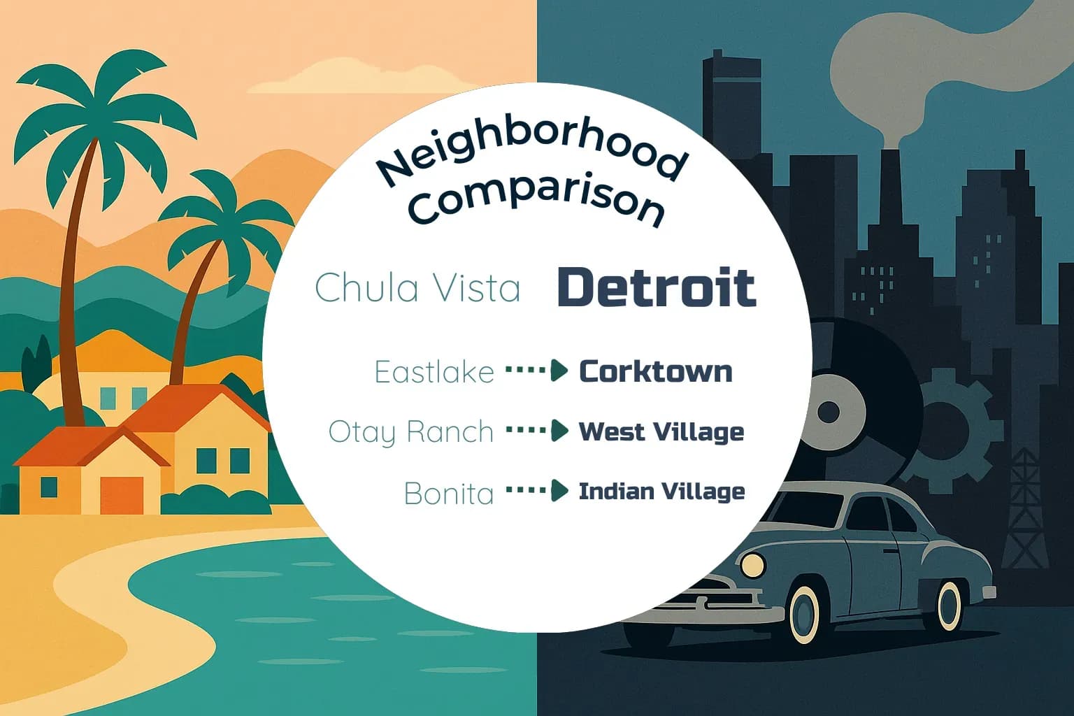 Chula Vista vs Detroit Neighborhood Comparison