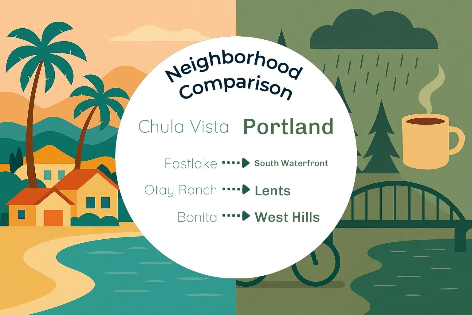 Chula Vista vs Portland Neighborhood Comparison