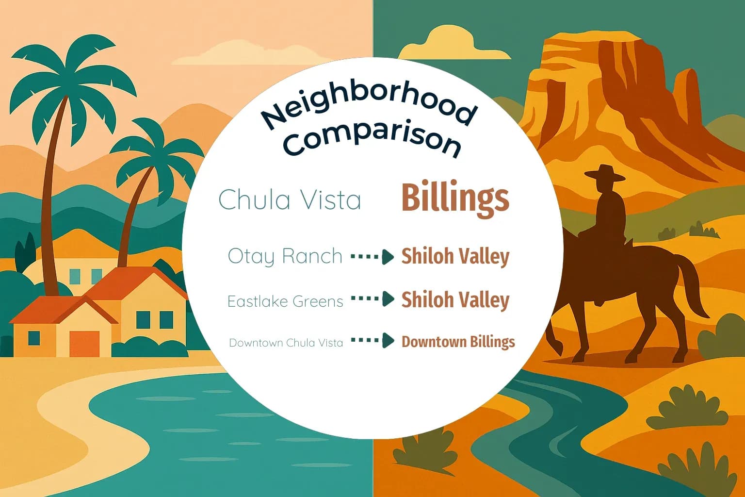 Chula Vista vs Billings Neighborhood Comparison