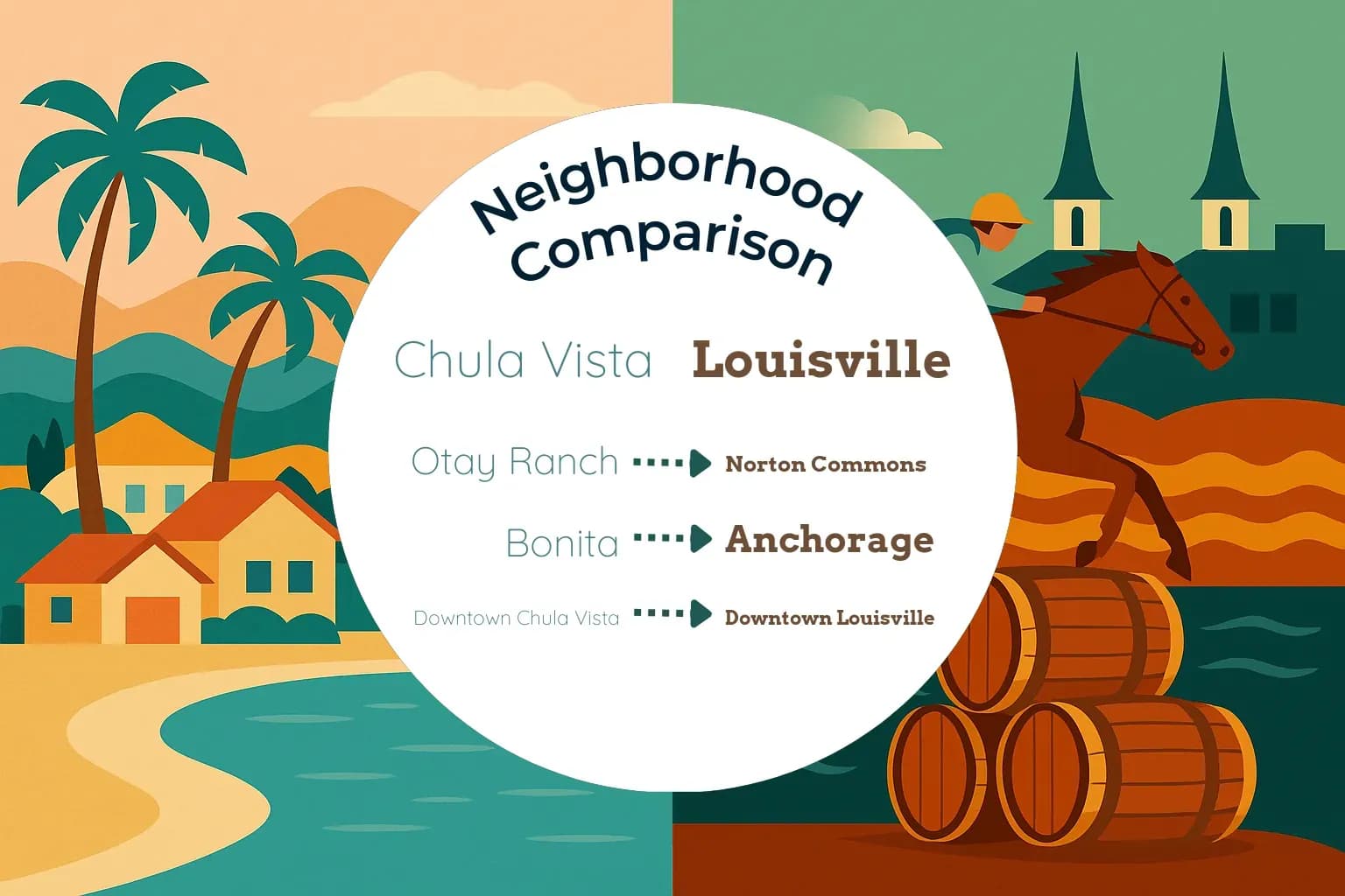 Chula Vista vs Louisville Neighborhood Comparison
