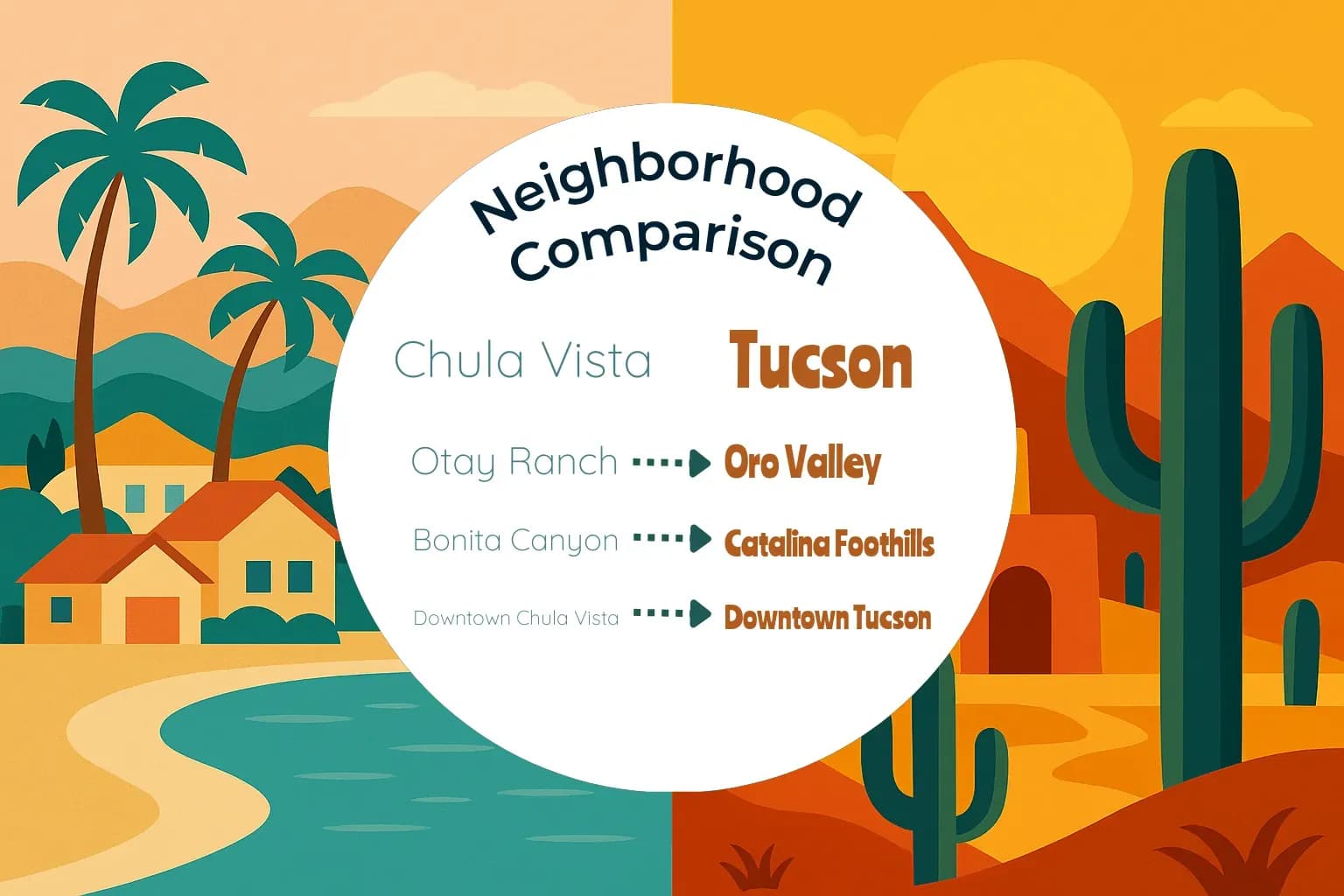 Chula Vista vs Tucson Neighborhood Comparison