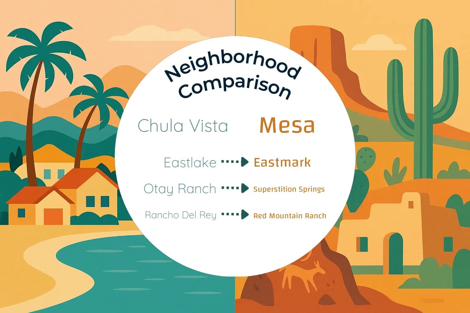 Chula Vista vs Mesa Neighborhood Comparison
