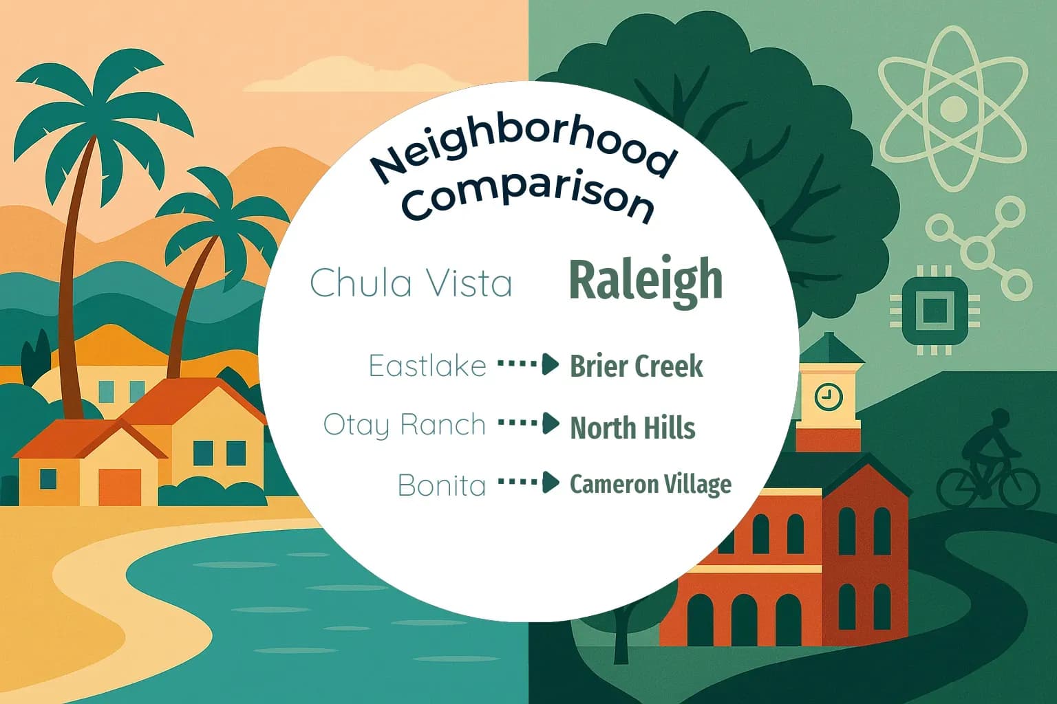 Chula Vista vs Raleigh Neighborhood Comparison