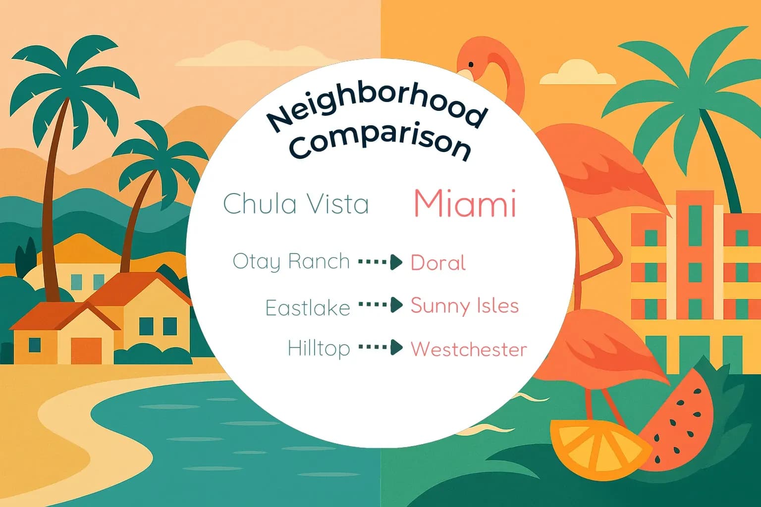 Chula Vista vs Miami Neighborhood Comparison