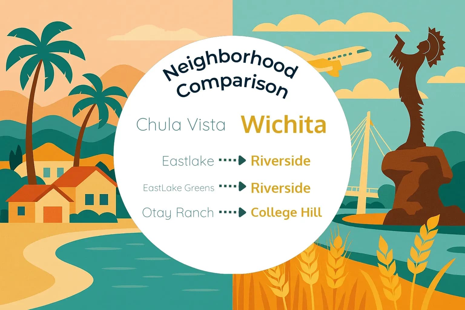 Chula Vista vs Wichita Neighborhood Comparison