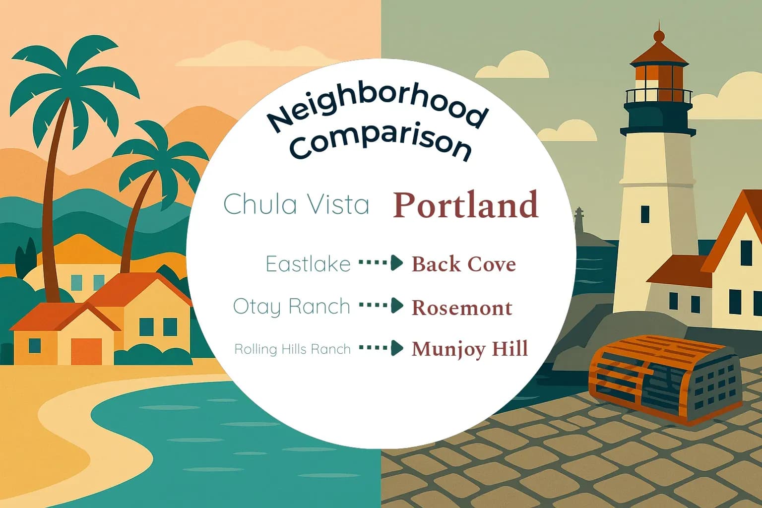 Chula Vista vs Portland Neighborhood Comparison