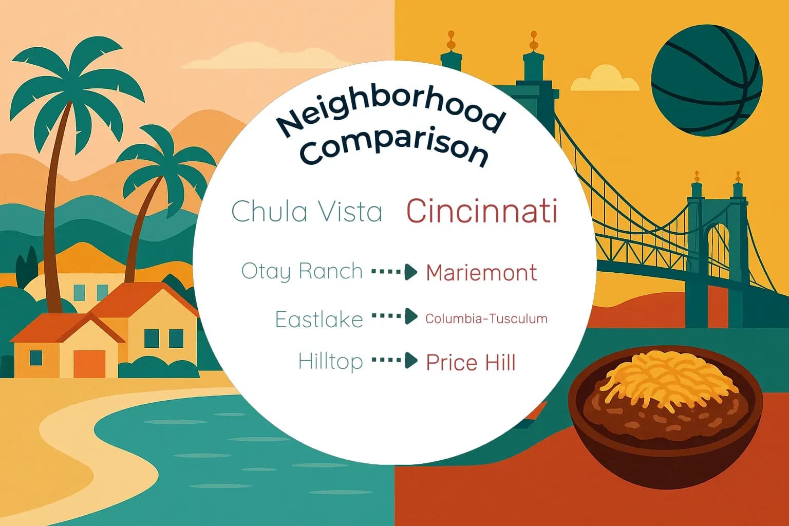 Chula Vista vs Cincinnati Neighborhood Comparison