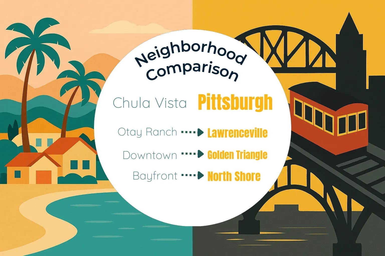 Chula Vista vs Pittsburgh Neighborhood Comparison