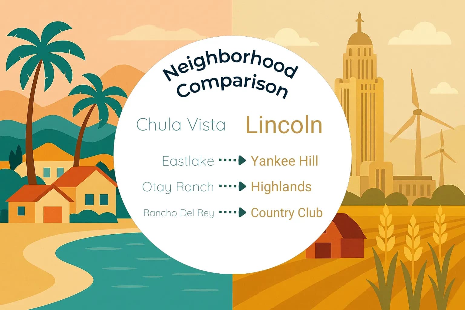 Chula Vista vs Lincoln Neighborhood Comparison
