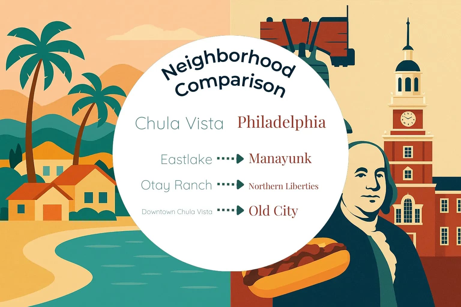 Chula Vista vs Philadelphia Neighborhood Comparison