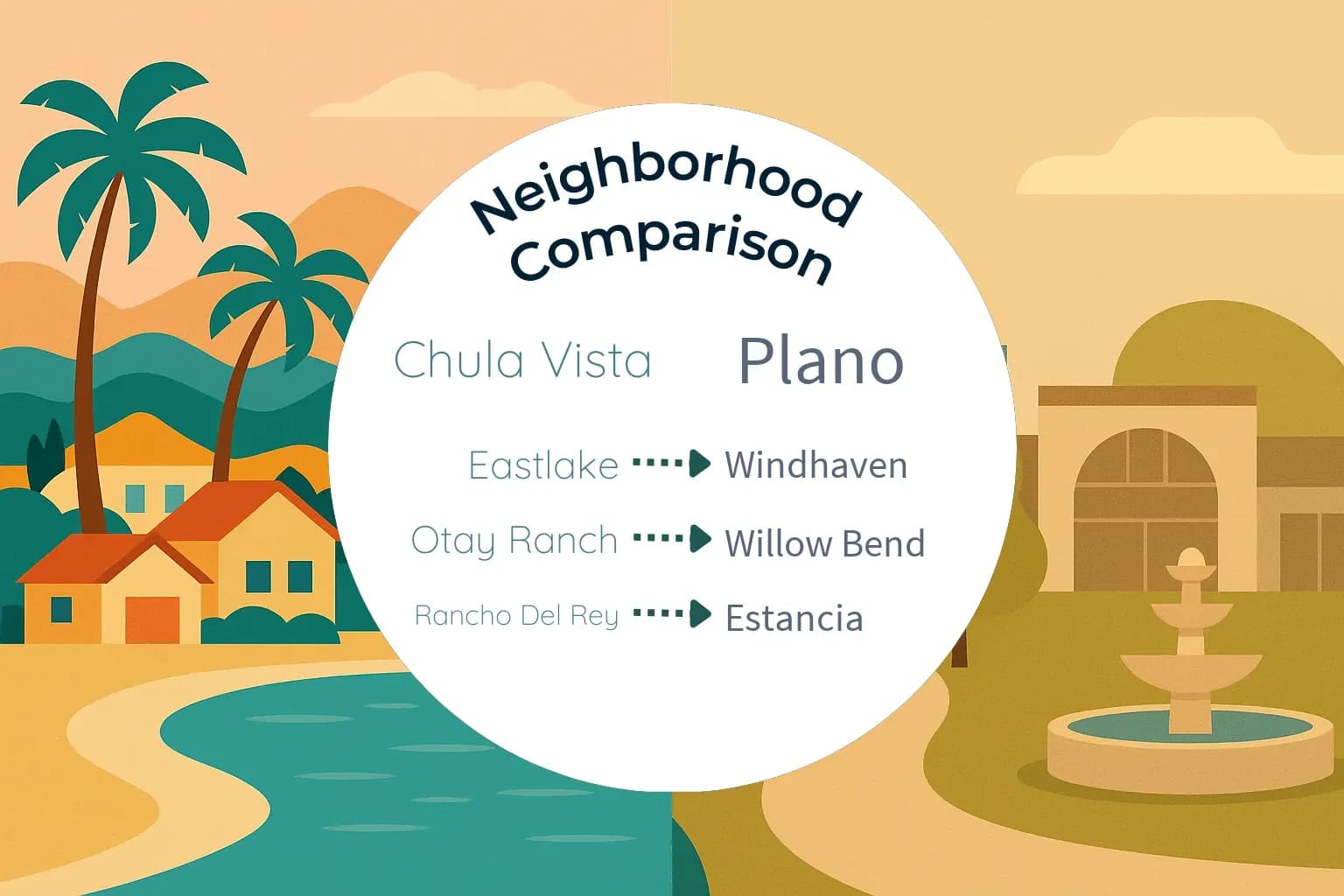 Chula Vista vs Plano Neighborhood Comparison